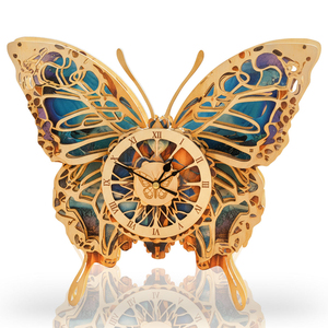 Rompecabezas de madera 3D con forma de mariposa, kit de montaje DIY para decoración del hogar, juguete STEM unisex para adultos - Product Image 1