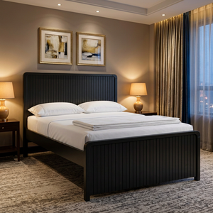 Elegante Base de Cama King Size de Madera – Pino Radiata y MDF Duraderos, Diseño de Plataforma Espaciosa para Dormitorios Principales y Hoteles - Product Image 1