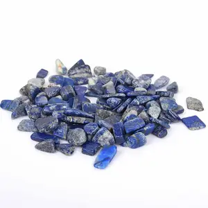 Piedra curativa de cristal de cuarzo, lapislázuli natural, grava de cristal, venta al por mayor