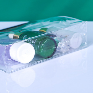 Custom Logo Waterproof Stand-up PVC Zipper <b>Bags</b> Cosmetics Packaging Travel Translucent Color Zipper <b>Bag</b> - Product Image 6