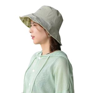 Double-Sided Korean Style Internet Celebrity Unisex Fisherman <b>Hat</b> <b>Summer</b> Casual Outdoor Large Brim Solid Color 3D Embroidery <b>Hat</b> - Product Image 5