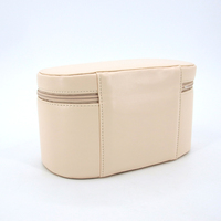Sac cosmétique imperméable à la mode avec fermeture éclair, grand format, en PU, pour les voyages et les activités de plein air