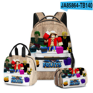 Mochila 3D de Dibujos Animados, Lonchera y Estuche para Lápices, Juego de Tres Piezas para Estudiantes de Primaria y Secundaria, <span class=keywords><strong>ROBLOX</strong></span> Blox Fruits - Product Image 6