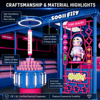 Comptoir de présentation de papeterie moderne et créatif pour boutique, kiosque, station de vente, mobilier personnalisé pour magasin de cadeaux, stand de centre commercial