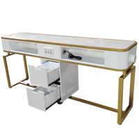 Table de manucure moderne en bois 2020 avec cristaux, garantie 5 ans, pour salon