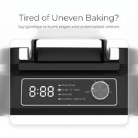 Machine à gaufres belges électrique 1600W avec logo personnalisé OEM, antiadhésive, pour la maison et la cuisine, avec plaques profondes
