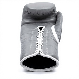Gants de boxe gris avec logo personnalisé, en cuir PU de qualité supérieure, pour l'entraînement, le sparring et les combats professionnels - Product Image 6