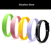Bracelet d'activité RFID en silicone étanche 13.56MHz Bracelet NFC Bracelet inscriptible