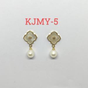 Pendientes de Aro de Perlas de Agua Dulce de Latón de Alta Calidad, Joyería de Moda Casual para Viajes y Verano para Mujer, Disponibles al Mejor Precio - Product Image 3