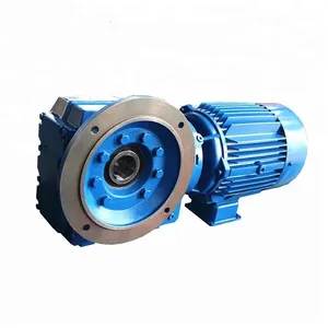 KAF series helical bevel gear speed reductor with motor engine