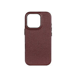 YUBO CUIR Français HAAS Caviar Vache En Cuir Téléphone Cas Magnétique Téléphone Cas Véritable Vache En Cuir Retour Cas pour <span class=keywords><strong>iPhone</strong></span> 15 16 Pro - Product Image 2