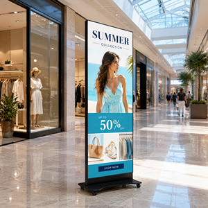 Écran LED sur pied Yushuo P1.53 avec contrôle WiFi, Full HD, 5000K, garantie 2 ans, pour publicité en vitrine de magasin - Product Image 6