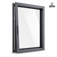 Fenêtre à battant en aluminium à isolation haute densité, série 81 moderne, horizontal, pour chambre et salon