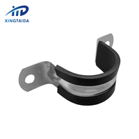 Pince de serrage en U en acier à ressort de 32 mm, robuste, en plastique caoutchouté, avec double trou, très vendue