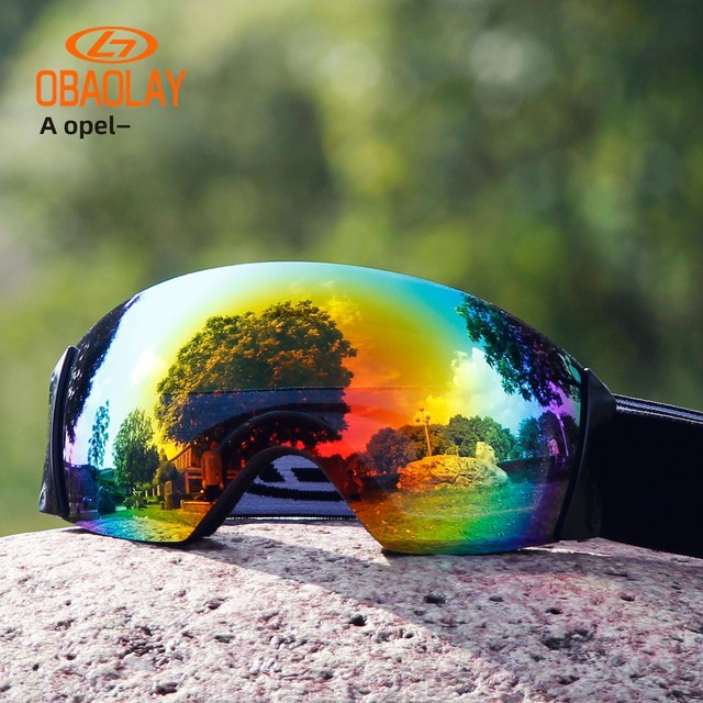 New Ski Goggles for Men and Women Adult Single-Layer Anti-Wind Thermoplastic Polyurethane Mountain Climbing Snow Goggles