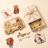 Autocollants pour animaux de compagnie personnalisés à faible MOQ, autocollants géants pour animaux de compagnie, autocollants kawaii pour scrapbooking