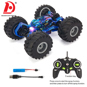 Huada Ánh Sáng Lên Phun 4WD Bánh Xe Lớn <span class=keywords><strong>RC</strong></span> Diễn Viên Đóng Thế Xe Đồ Chơi Có Thể Sạc Lại Off-Road Xoay Điều Khiển Từ Xa Xe Tải Đồ Chơi Cho Cậu Bé - Product Image 6