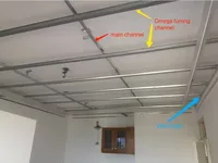 Système de faux-plafond en acier galvanisé, accessoires pour plaques de plâtre, coins, angles muraux en métal