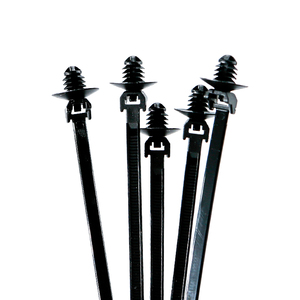 X22 5.5*160mm Kits de Sujetadores Reutilizables para Arnés de Cableado de Carrocería, Organizadores de Cables, Lazos para Cables, Negros, de Nylon Ecológico - Product Image 1