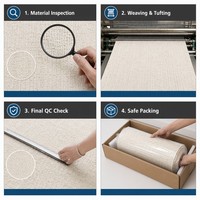 Tapis imperméable pour salon et chambre à coucher, couleur unie, nouveau, sans lavage, essuyable, en soie de diatomée de qualité supérieure, style crème, tapis de chevet
