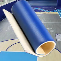 HANLI 4,5mm Gem-Textur Basketballplatz PVC-Bodenbelag, Feuerhemmend Hochbelastbar Direkt ab Werk Muster