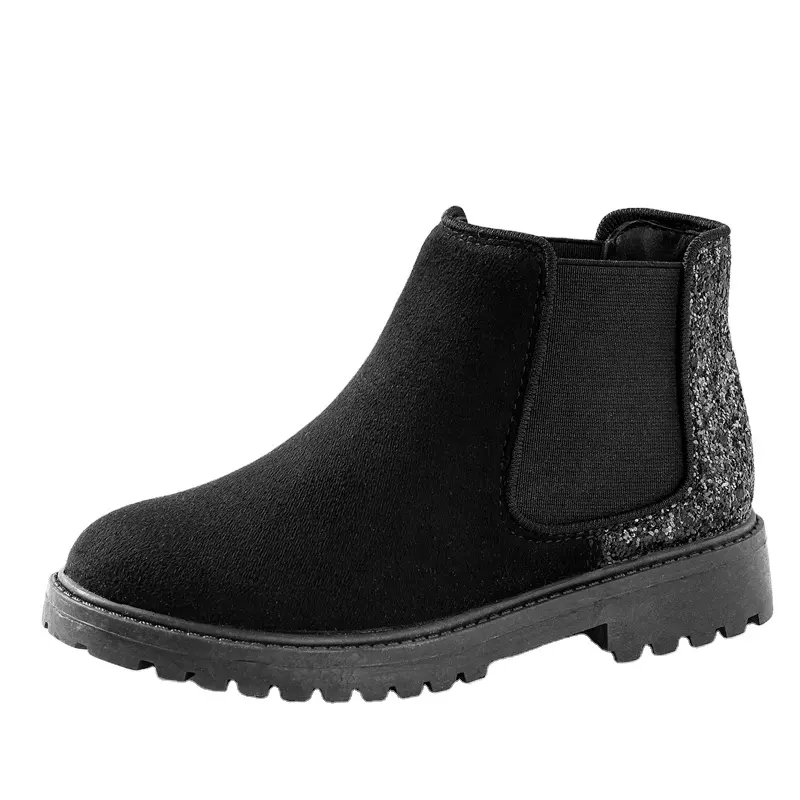 Moda bambini stivali cerniera bambini autunno e inverno nuovo arrivo ragazze scarpe studente tendenza stivali Chelsea in pelle bambini