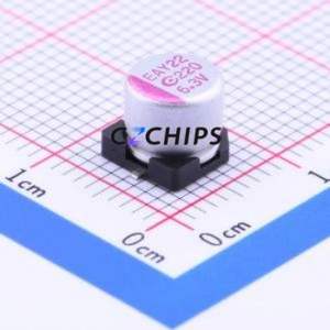 Condensador sólido SMD 6R3AVEA221M0606, D6.3xL5.8mm (Capacitancia: 220uF) (Precisión: 20%) (Voltaje nominal: 6.3V) - Product Image 1