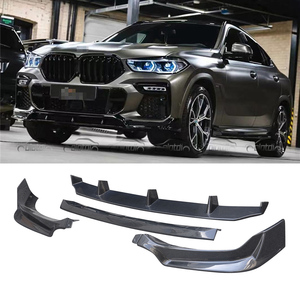 Lame de pare-choc avant à lèvre en carbone avec séparateur, accessoire pour voiture, <span class=keywords><strong>BMW</strong></span> G06 <span class=keywords><strong>X6M</strong></span> G05 X5M <span class=keywords><strong>2019</strong></span> + - Product Image 3