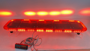 Barre lumineuse de signalisation Golddeer de 47 pouces, nouvelle conception, barre lumineuse <span class=keywords><strong>LED</strong></span> rouge, lumière stroboscopique d'avertissement, bonne résistance à l'eau pour les camions de pompiers, les ambulances - Product Image 6