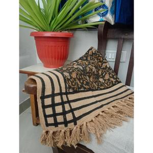 Premium 100% Cotton Throw Blanket Printed Tassels Eco-friendly Lightweight All-<b>Season</b> Home Decor for <b>Great</b> Price - Product Image 2