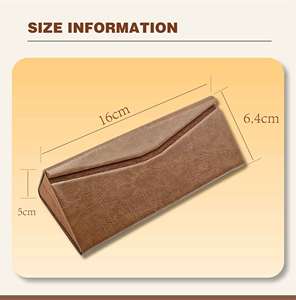 Vente flash - Étuis à lunettes pliables en forme de triangle avec logo personnalisé, protection contre la pression, pour hommes et femmes, boîte à lunettes de soleil - Product Image 3