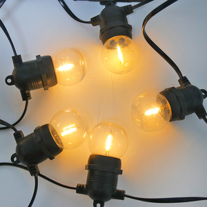 Long Life Camping Cafe Blanco cálido E27 Portalámparas Glass Camp G40 ST38 Luces Led Ball Strings para decoración de fiestas - Product Image 4