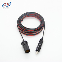 Cable de encendedor de cigarrillos, enchufe eléctrico de uno a dos para coche, Cable de alimentación, Cable de extensión para encendedor de cigarrillos