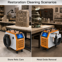Machine de nettoyage laser professionnelle à impulsions précises pour la restauration de objets culturels, le nettoyage de statues extérieures et l'élimination de l'oxydation du bronze, du bois et du métal