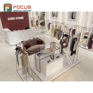 Vitrine en métal et verre avec revêtement en poudre pour magasin de détail professionnel, service ODM pour magasin de vêtements - Product Image 2