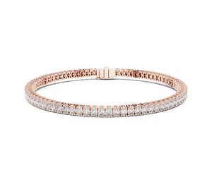 Bracelet en diamant ovale cultivé en laboratoire en or, bracelet tennis en diamant en or, bijoux fins de créateur, accessoire de mode élégant - Product Image 6