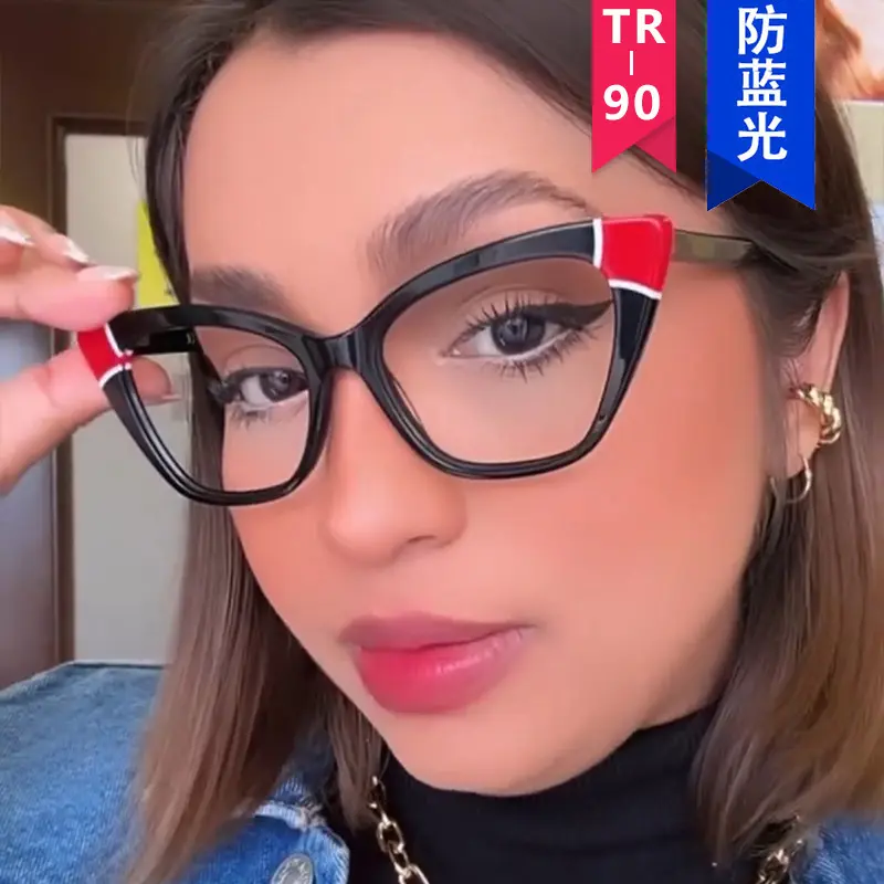 ZHIHENG Woman optical eyeglasses fashion custom large frame glasses spectacles for women river round frames optical cheap eyegla