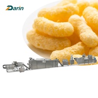 Extrudeuse de Snacks Mini Automatique en Acier Inoxydable pour Maïs Soufflé avec Capacité de 250 kg/h pour la Fabrication de Bâtonnets de Riz Soufflé et de Maïs
