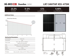 Longi Hi-mo X6 <span class=keywords><strong>Gardian</strong></span> Anti Dust Módulos fotovoltaicos a prueba de polvo 455W 460W 465W 470W 475 Watts - Product Image 3