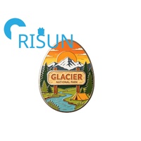 Großhandel Maßgefertigte Montana Wandern Geschenk Reise Souvenir Magnet Anstecknadel Abzeichen Emblem Metall Glacier Nationalpark Emaille-Pins