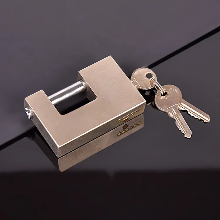 กุญแจเหล็กสี่เหลี่ยมชุบนิกเกิลสำหรับงานหนัก,ตัวล็อกแผ่นกุญแจแบบปกติจากโรงงาน