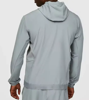 Ensemble de deux pièces pour hommes, avec logo personnalisable, veste en nylon 100% pour hommes, coupe-vent de pluie, survêtement de sport pour la course à pied