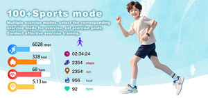 Montre intelligente pour enfants G71 avec écran IPS carré de 1,52 pouce, étanche IP68, avec cartes d'apprentissage, plus de 100 modes sportifs, moniteur de fréquence cardiaque, lampe de poche - Product Image 5