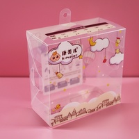 Vente en gros, emballage en plastique transparent PP coloré pour chaussures de bébé et enfants, boîte pliante