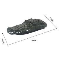 YT 2.4G Jouet bateau télécommandé RC en plastique, simulation électrique, haute vitesse, pour aquarium, piscine, rivière, Alligator et Crocodile