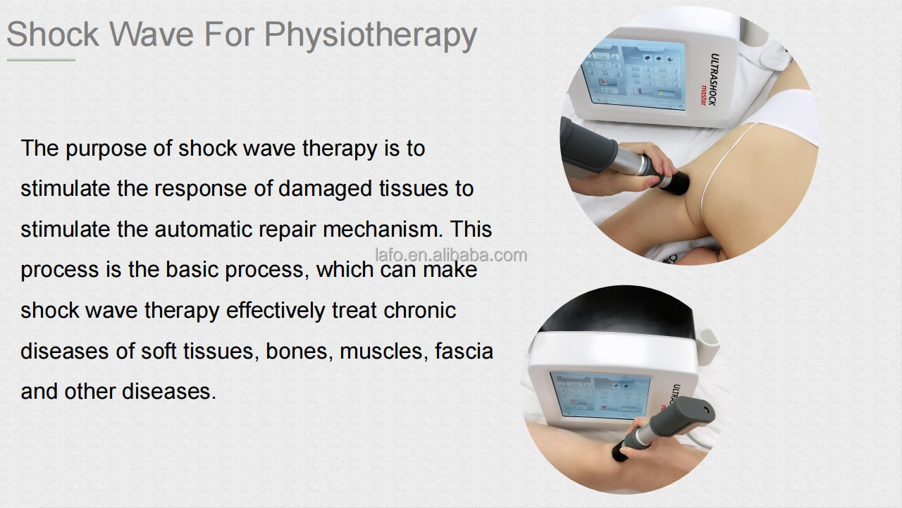 Professional 2 in 1 physiotherapy equipment medical portable ultrasound shockwave therapy machine for pain relief