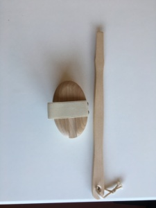 Professional 40mm <b>Natural</b> Pig Bristle Dry Body Massage Brush Modern Style Long Bath Brushes <b>Sponges</b> & Scrubbers for Application - Product Image 4