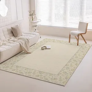 Alfombra para sala de estar estilo INS, alfombrilla para mesa de centro, alfombrilla para cama de dormitorio simple, antideslizante para el hogar