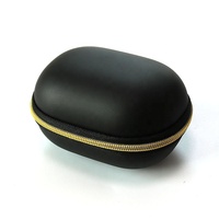 Boîtier de montre de voyage de luxe noir coque dure fermeture éclair EVA boîtier de montre intelligent rond étanche EVA boîte de montre mécanique avec oreiller