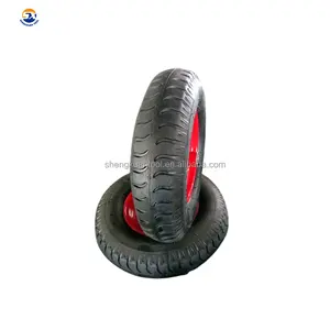 steel rim long size hub length pneumatic rubber wheels 4.00 8